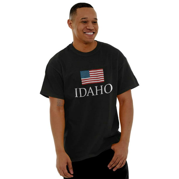 I AM an Idaho Woman Short Sleeve T Shirts Large Patriotic Comfy Men Tee 